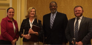 Left to Right: Michelle Olsen, Judge Carolyn McHugh, Judge Andre Davis, Steven Klepper