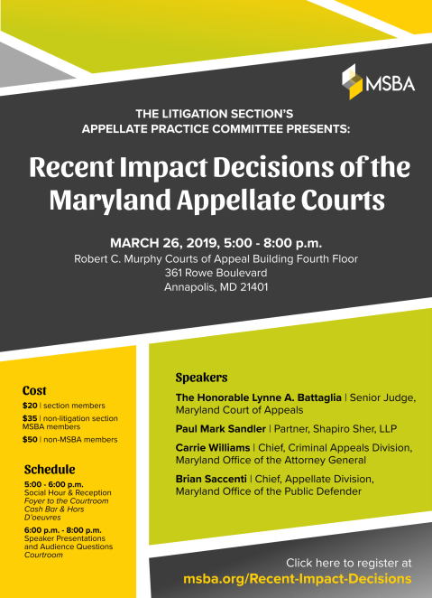 Maryland impact decisions