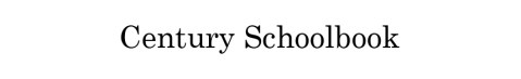 CenturySchoolbook