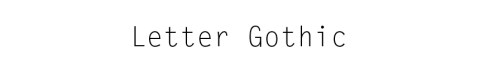 LetterGothic